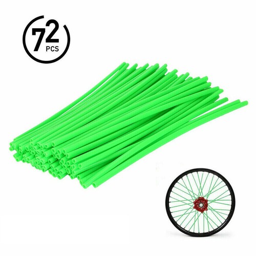 72Pcs Motorcycle Dirt Bike Spoke Skins Covers Wraps Wheel Rim Guard Protector - Picture 19 of 22