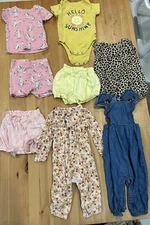 Baby Girl Mixed Brands Clothes Lot Including Old Navy Size 6-12 Mo