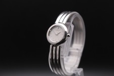 Vintage 2001 Seiko Lassale 1F20-0H60 Silver Round Qz 19mm Womens Watch JAPAN