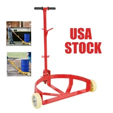 US Stock 55 Gallon Drum Dolly 1200lbs Barrel Cart Swivel Casters Dolly