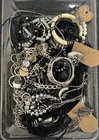Curated 3lbs Black&White Vintage To Now All Wearable Costume Jewelry Collection