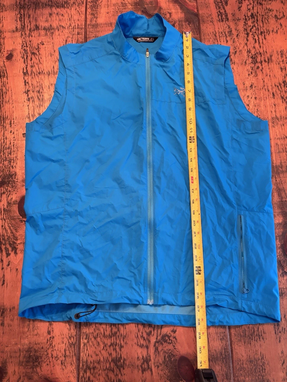 Arc'teryx Incendo Vest Men's Large Blue Lightweight Running Windbreaker 2014 - product detail image 5