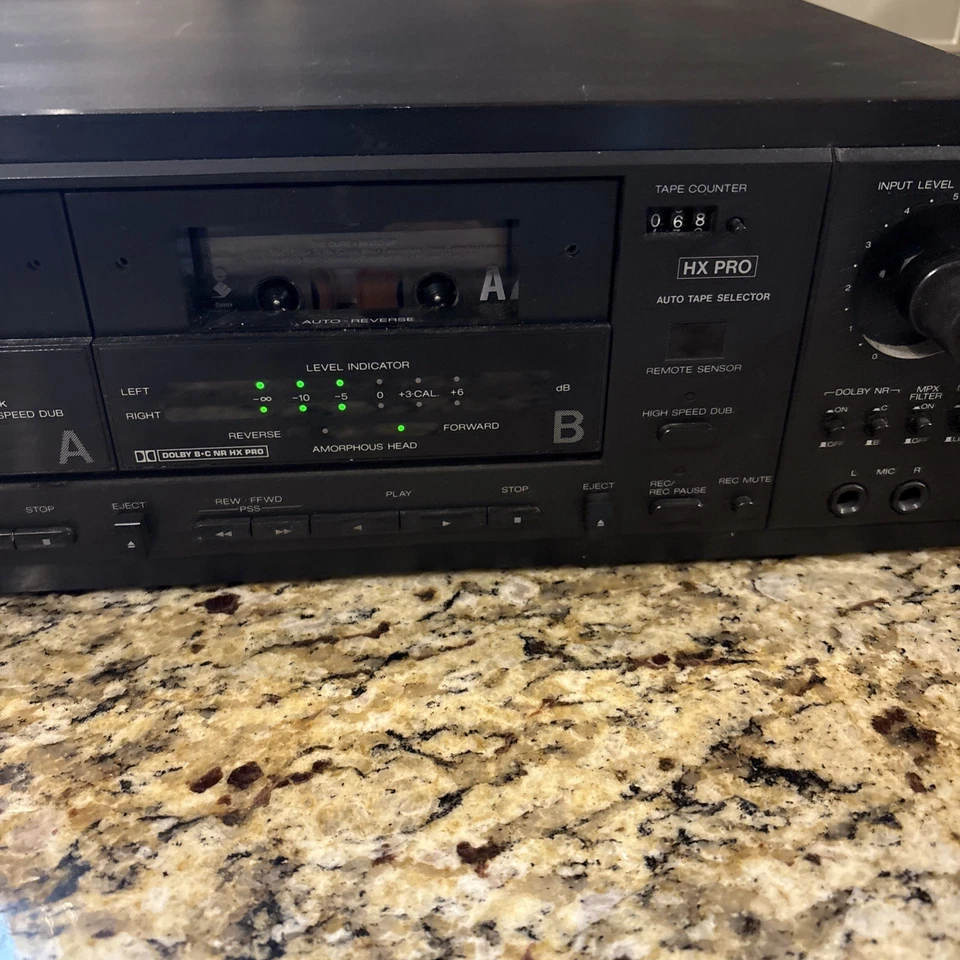 Carver Modelo TDR-2400 Doble Auto-Reversa Cassette Deck - ¡ENCIENDE/GIRA! -LEER- Foto 4 de 4