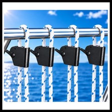 FUENEN Boat Fender Hangers Clips, Adjustable Boat Fender Clips for Boat Rails...