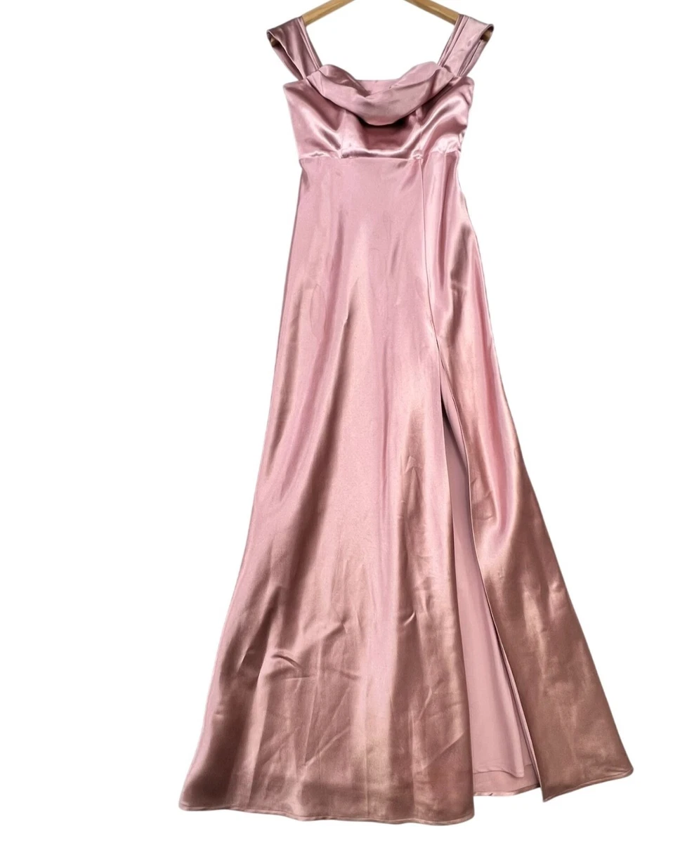 Satin Pink Bridesmaid Dresses for sale