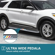 2 pedane fisse adatte per Chevrolet Equinox EV 2024+ pedane laterali con staffe Pedali laterali Rail Board Nerf Bar Pedale Protector