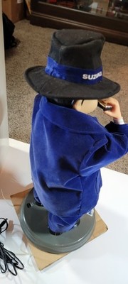 Suzuki Harmonica Blues Man Animated Musical Store Display Figure
