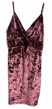Free People Come Together Bodycon Velvet Slip Dress Raspberry Red Womens Size XS