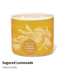 NEW Bath & Body Works 3-Wick Jar Candle Sugared Lemonade 14.5 oz