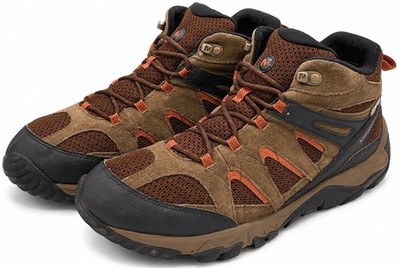 Merrell Waterproof Hiking Trail Shoes Men's 11.5 Brown Suede Leather Trek Lace