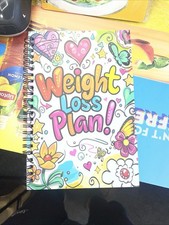 Weight Loss Planner Challenge Books Weightloss Women and Men - Spiral A5 Size Uk