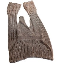 ASOS Glittery Knit Sheer Sleeveless Cover Up Party Jumpsuit Size 6 NWT