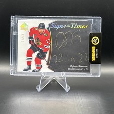 2021-22 Dylan Strome Inscribed Sign Of The Times /49 SP Authentic #SOTT-DS Gold