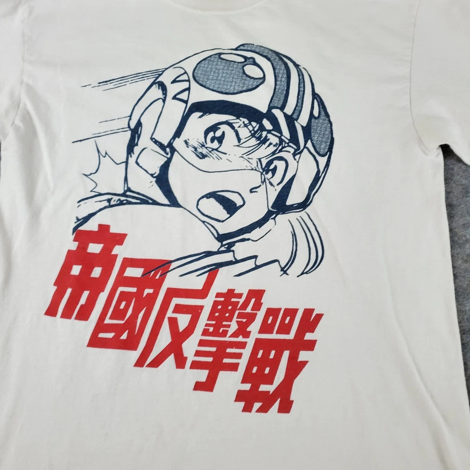 Camisa Speed Racer X Star Wars Para Hombre Mediana Blanca Cuello Redondo Manga Larga Japonesa Foto 4 de 4