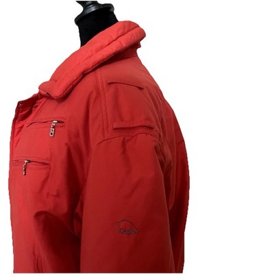 BOGNER ARCTIC ATTRACTION RED women GOOSE DOWN SKI JACKET Sz L 