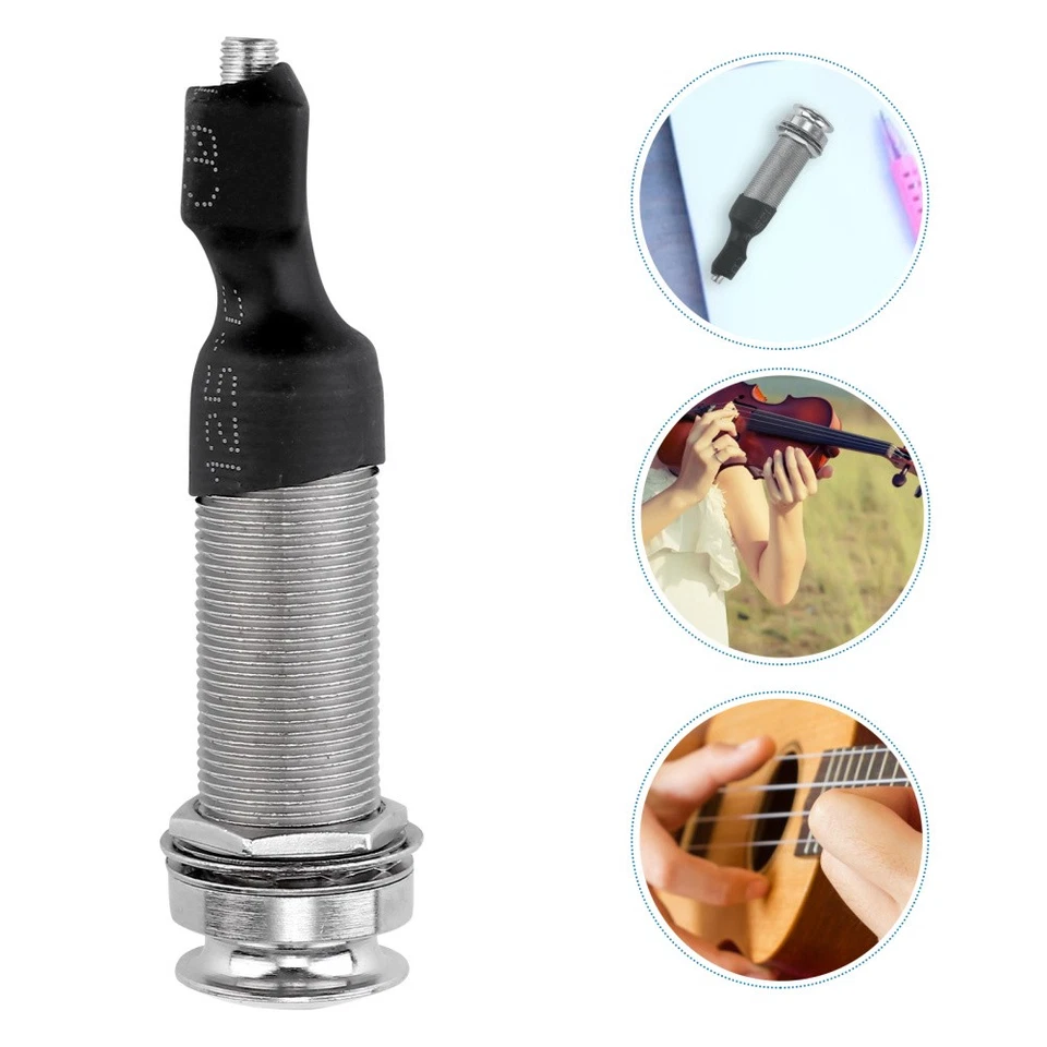 Accessorio per presa jack per uscita jack stereo per chitarra (argento) - Immagine 2 di 4