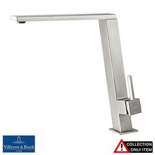 Villeroy & Boch Finera Square Slope Brushed Stainless Steel Kitchen Sink