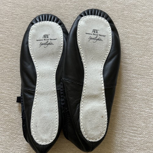 AMERICAN BALLET THEATRE ABT Spotlights Ballet Slippers Dance Shoes - Blk 7 1/2 - Picture 2 of 4