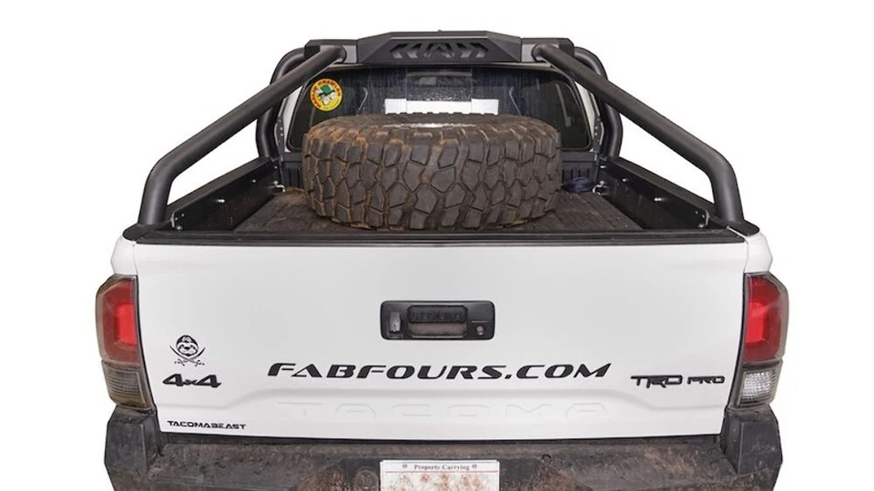 Barra de plataforma para camioneta Fab Fours 2016-2023 Toyota Tacoma Sport Rack TTSR16-1 estilo tubular Foto 2 de 4