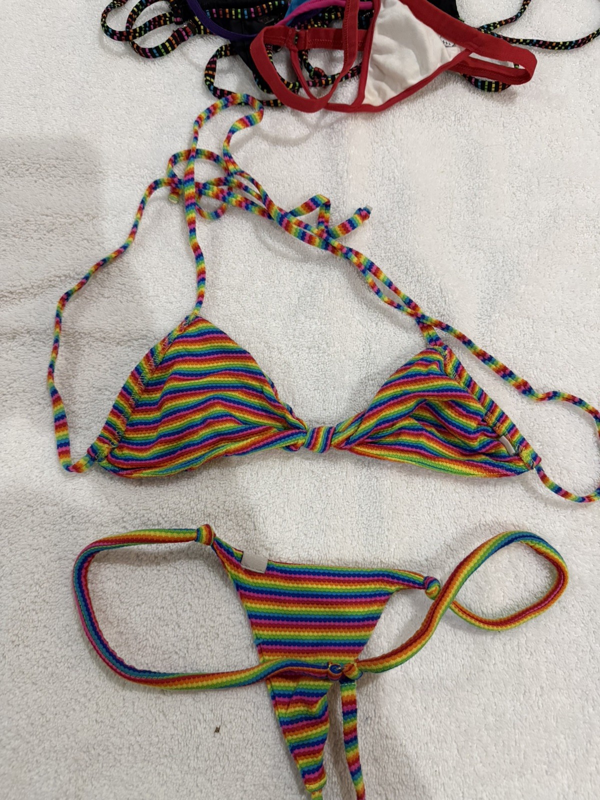 Wicked Weasel Rainbow Medium Bikini String Back C… - image 3