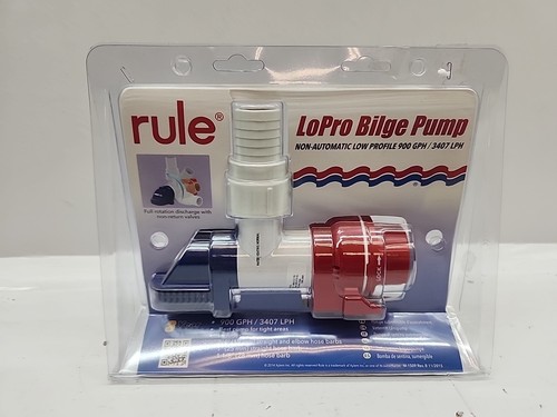 RULE LoPro Bilge Pump - 900 GPH / 3407 LPH Non Automatic | eBay