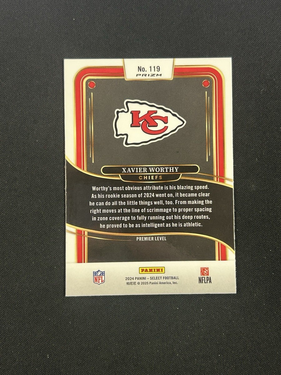 2024 Panini Select Red White & Blue Shock #119 Xavier Worthy | eBay