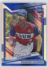2022 Panini Elite Extra Edition Aspirations Blue 113/349 Francely Silverio 0bg8