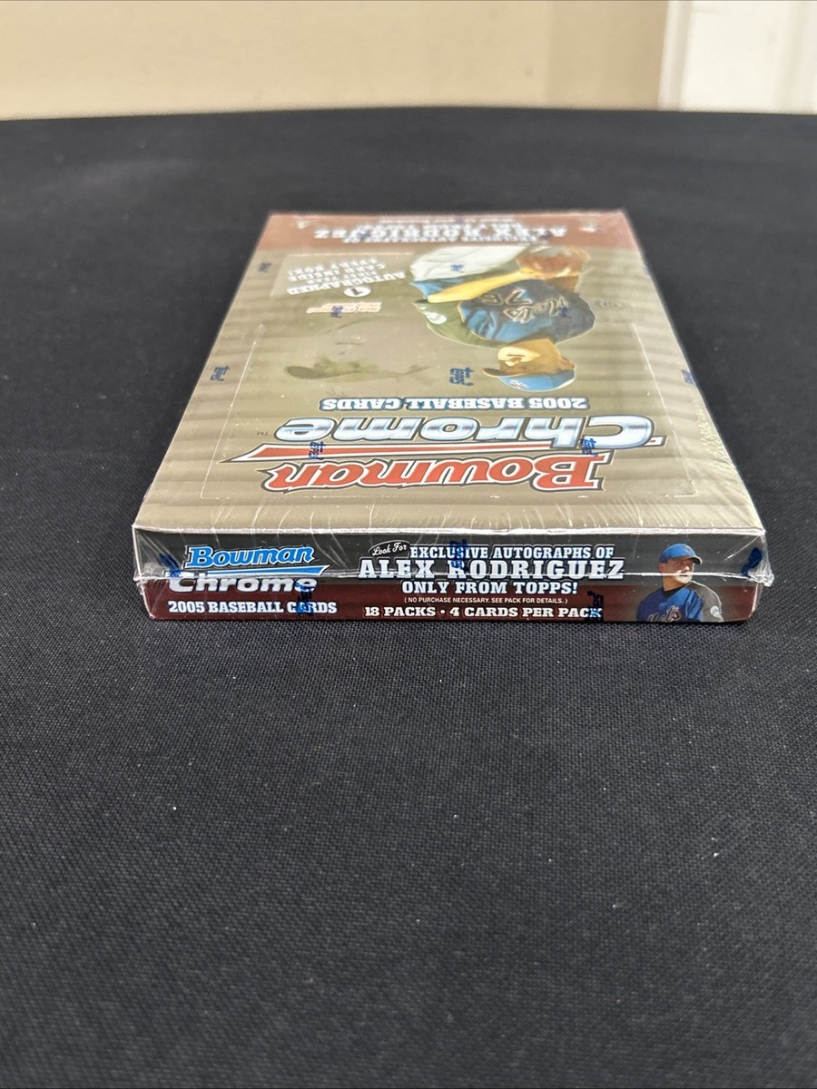 2005 Bowman Chrome Factory Sealed Hobby Box 18 Packs Justin