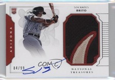 2016 Panini National Treasures 84/99 Socrates Brito #198 Auto z5b