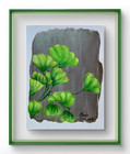 Loeb Original Artisan 11x14 Elegant Botanical Beauty-w/light green sheen! — photo 1