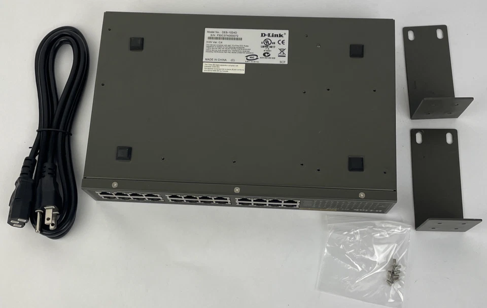 D-Link DES-1024D 24-Port 10/100 Switch Rack-Mountable Fast Ethernet - Image 4 of 4