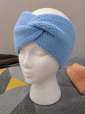 Cozy Knit Twisted Headband - Adult Size - Winter Ear Warmer - any colors  