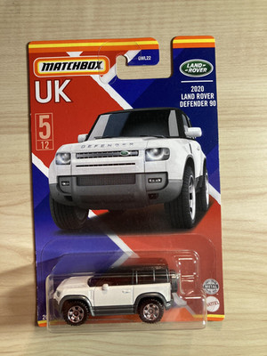 Matchbox 2020 Land Rover Defender 90 selten neu auf langer Karte in weiß von 2021