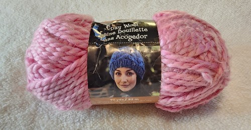 Loops And Threads Cozy Wool Yarn, Petal Pink, Color 02412