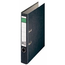 Standard folder, green bar, with slots, A4, narrow, black, 221408, 1 piece Thin