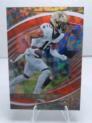 Chris Olave 2025 Absolute  #4 Orange Mosaic /825 Saints 