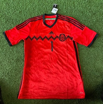 Mens Large L 2014 World Cup adidas Mexico Away Soccer Jersey
