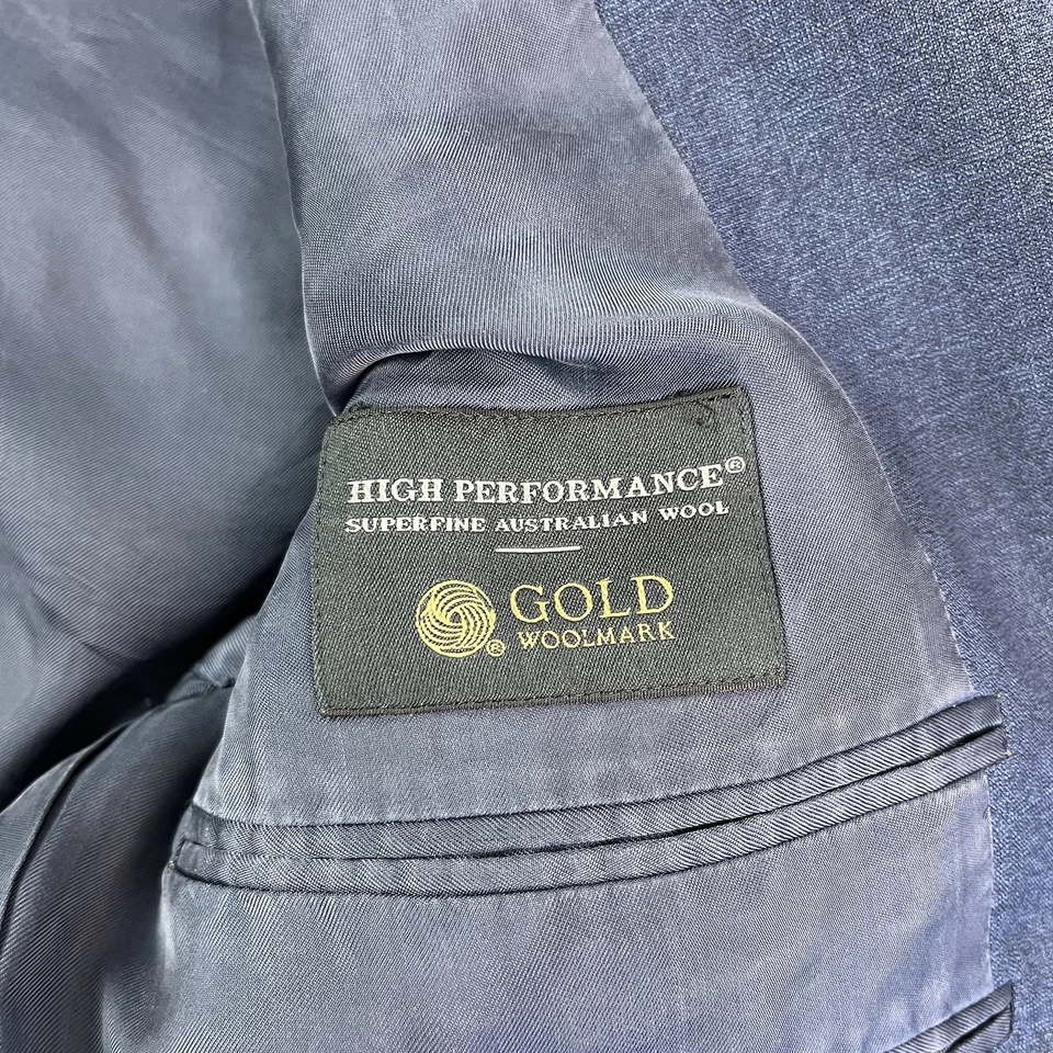 Ermenegildo Zegna Wool Sport Coat 40R Navy Blazer Tailored Heritage Preppy Vtg - Image 4 of 4