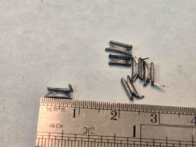 Ship Model Fittings Parts 6 White Metal Cleats 8mm
