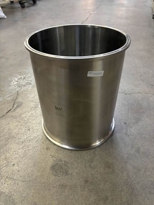USED - Best Value Vacs 10'' x 12'' Tri-Clamp Collection Pot w/ Welded Bottom 304SS