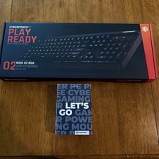 NEW CyberPowerPC Gaming Keyboard Mouse Set Play Ready NOHI 02 RGB USB Elite M2
