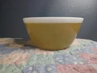Vintage Pyrex mixing bowl in the butterscotch gold