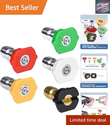 #ad #ad Durable Replacement Pressure Washer Nozzles 3.0 Orifice Quick Connect Set $24.77