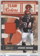 2010 Panini Classics Team Colors Materials Prime 8/50 Jermaine Gresham #25 4u7