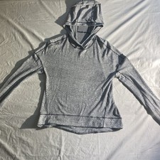 Lululemon Performance Hoodie Gray Women's 4 Lightweight Stretch Zip Pocket