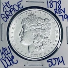 1878 (REV 79) MORGAN SILVER DOLLAR AUTHENTIC HIGRADE U.S.MINT COIN KEY DATE 5074