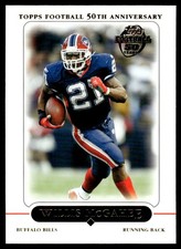 2005 TOPPS FOOTBALL CARD WILLIS MCGAHEE #8 BUFFALO BILLS 7715