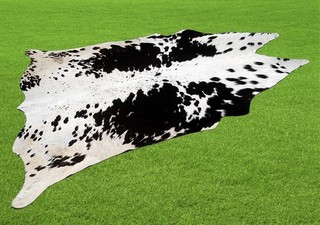 100% Genuine Cow hide Rug Area Carpet Skin Leather 30.25 sq.feet (66"x66") A 150