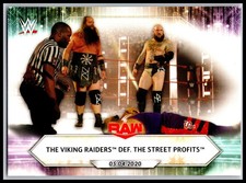 2021 Topps WWE #66 The Viking Raiders def. The Street Profits