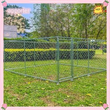 Durable Metal Fences 10'x10' Outdoor Large Dog Kennel Cage Pet Pen Run House US